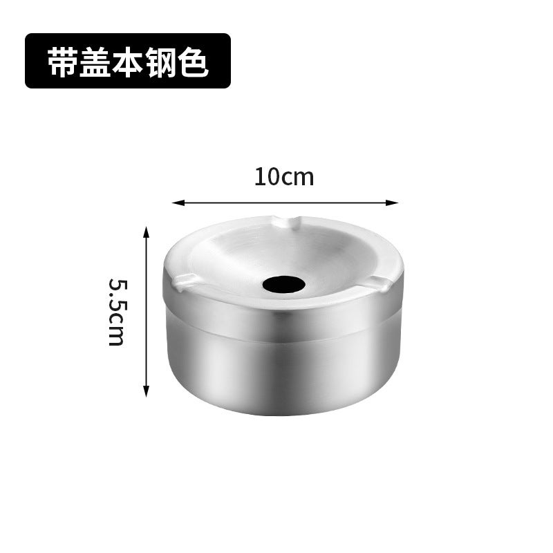 Stainless Steel Ashtray Bar Restaurant El Coffee Shop Milk Tea Shop Logo Home Commercial - Image 1